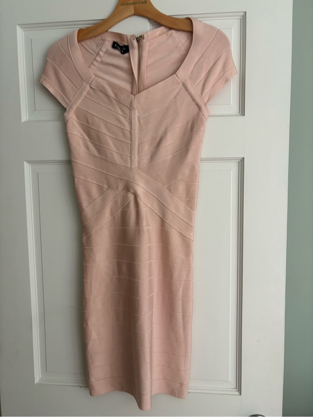 Bebe Blush Pink Bandage Mini Dress M